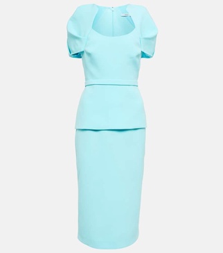 Briante crepe midi dress