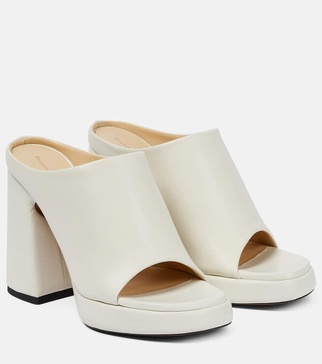 Forma leather platform mules