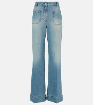 Alina high-rise wide-leg jeans