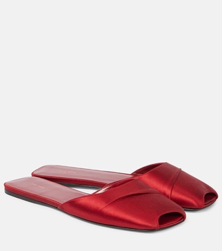 Milla satin flats