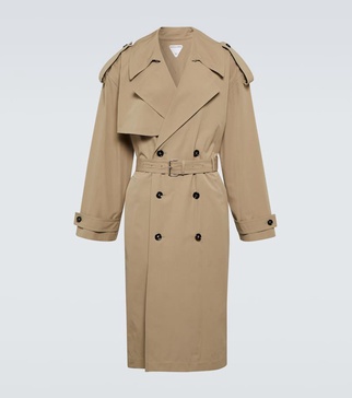 Cotton-blend trench coat