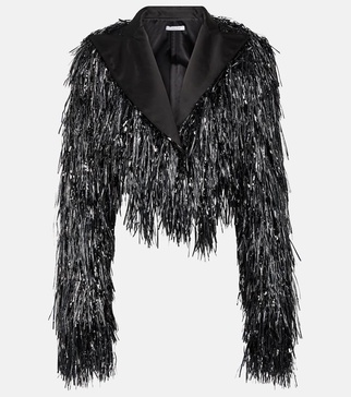 Tinsel cropped jacket