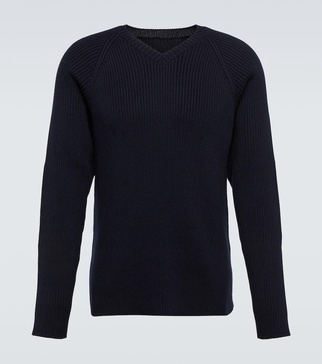 Tomas ribbed-knit cotton sweater