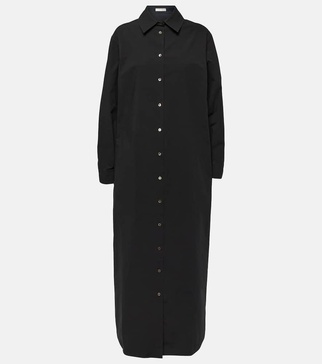 Izumi oversized cotton poplin shirt dress