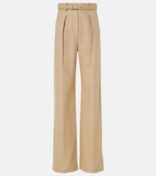 Edward silk wide-leg pants