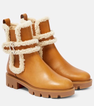 CL Chelsea shearling-trimmed ankle boots