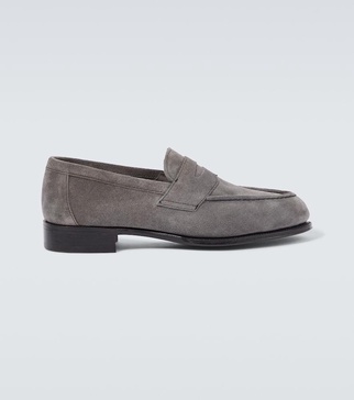 Cannes suede penny loafers