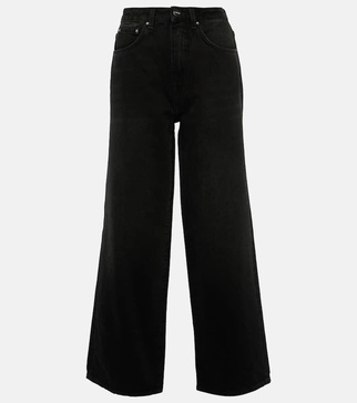 High-rise wide-leg jeans