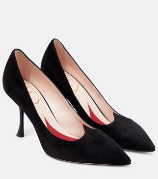 I Love Vivier suede pumps