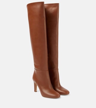 Linda leather over-the-knee boots