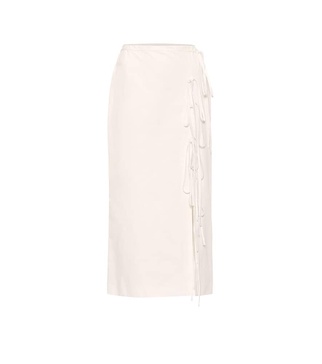 Oleandro cotton midi skirt