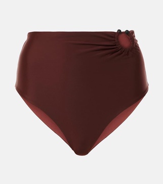 High-rise bikini bottoms