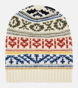 Bernina jacquard cashmere beanie