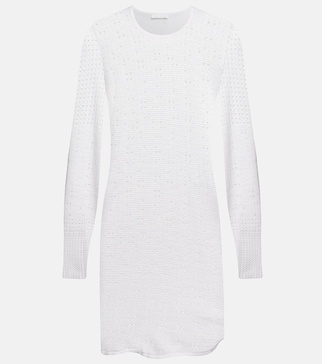 Wool, cashmere and silk minidress