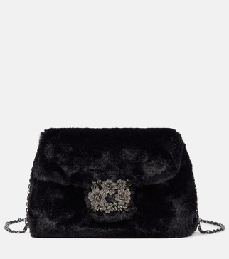 RV Bouquet Mini faux fur shoulder bag