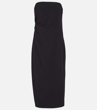 Strapless midi dress