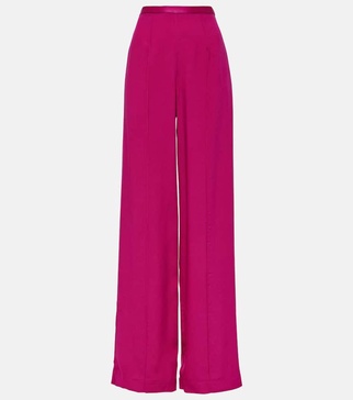 Marlene high-rise crêpe cady palazzo pants