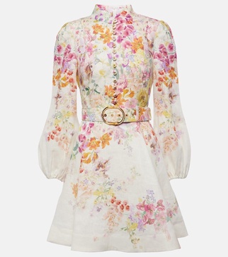 Natura floral-print minidress