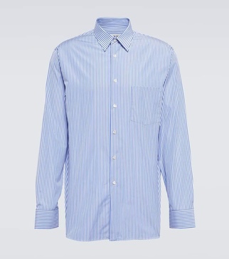 Pinstripe cotton shirt