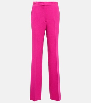 Vesta high-rise flared wool pants