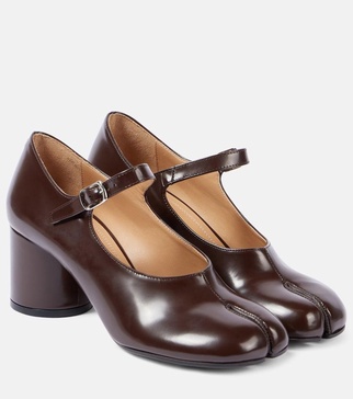 Tabi leather Mary Jane pumps