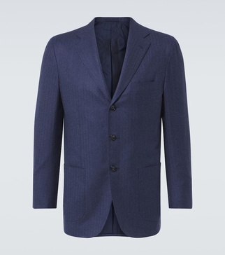 Wool and cashmere blazer