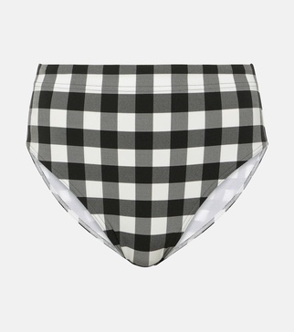 Forme checked bikini bottoms