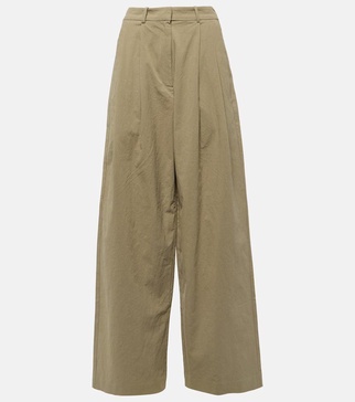 White Label Helena cotton-blend wide-leg pants