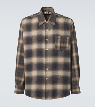 Above checked cotton shirt