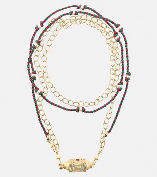 14kt gold locket necklace with sapphires