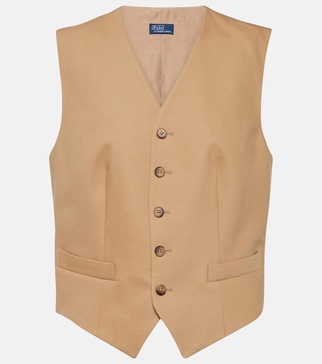 tailored twill waistcoat