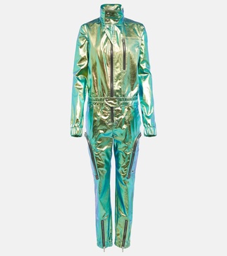 Iridescent slim-leg jumpsuit