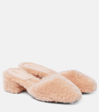 Clio shearling mules