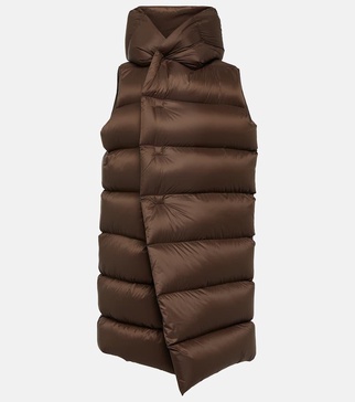 Quilted down coat