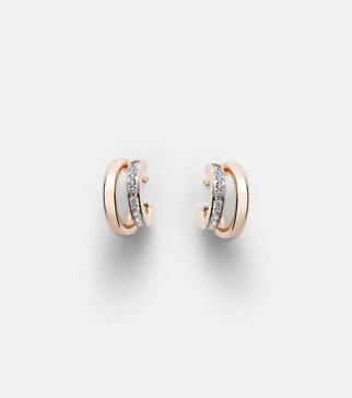 Pomellato Together 18kt rose gold earrings with diamonds