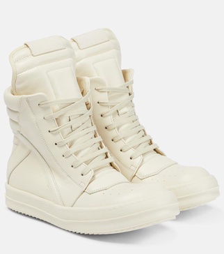 Geobasket leather high-top sneakers