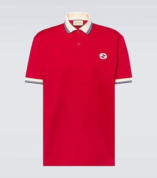 GG cotton-blend polo shirt