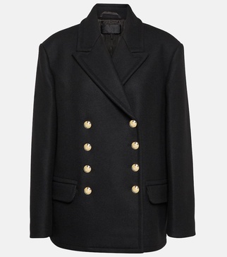 Pascal double-breasted virgin wool peacoat 