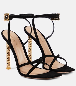 Wonder embellished suede sandals