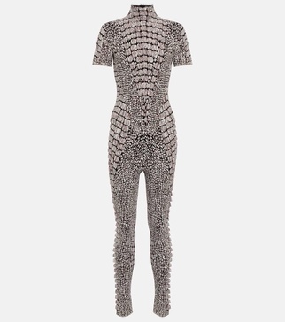 Jacquard jersey jumpsuit