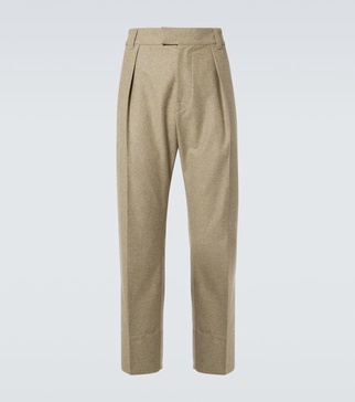 Reinga wool and cashmere straight pants