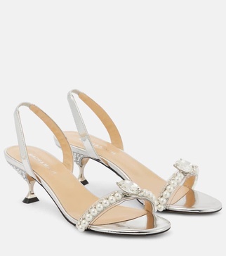 Diamond Of Elizabeth 55 leather sandals