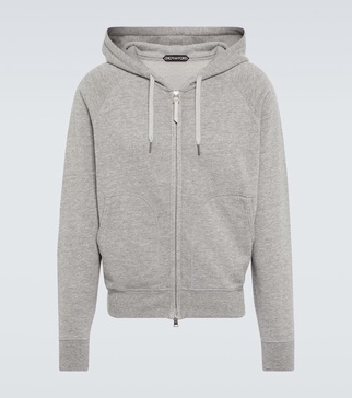 Cotton-blend hoodie