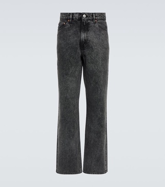 High-rise straight jeans 