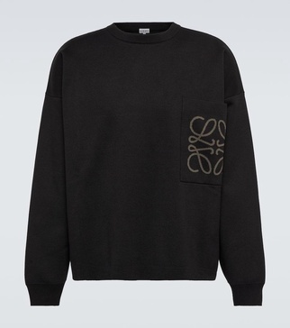 Anagram cotton-blend sweatshirt