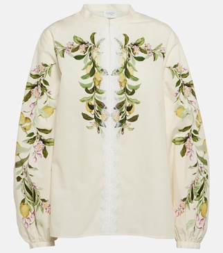 Embroidered cotton blouse