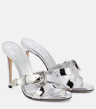 Regina 105 metallic leather mules