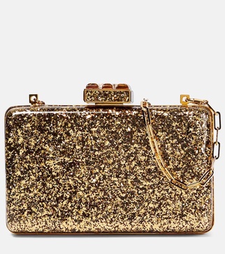 001 Lock glitter clutch