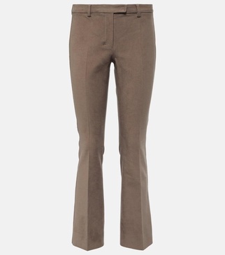 Orvieto cotton-blend jersey straight pants