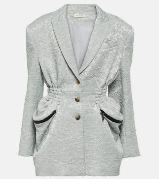 Burgos cotton-blend jacquard blazer